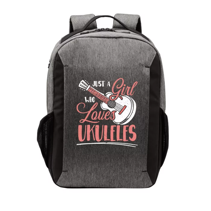 Just A Who Loves Ukuleles Ukulele Gift Vector Backpack