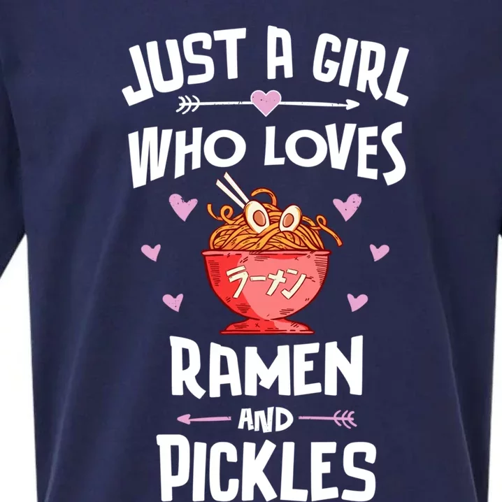 Just A Who Loves Ra And Pickles Gift Sueded Cloud Jersey T-Shirt