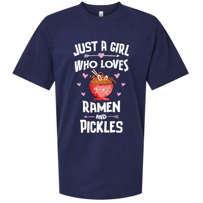 Just A Who Loves Ra And Pickles Gift Sueded Cloud Jersey T-Shirt