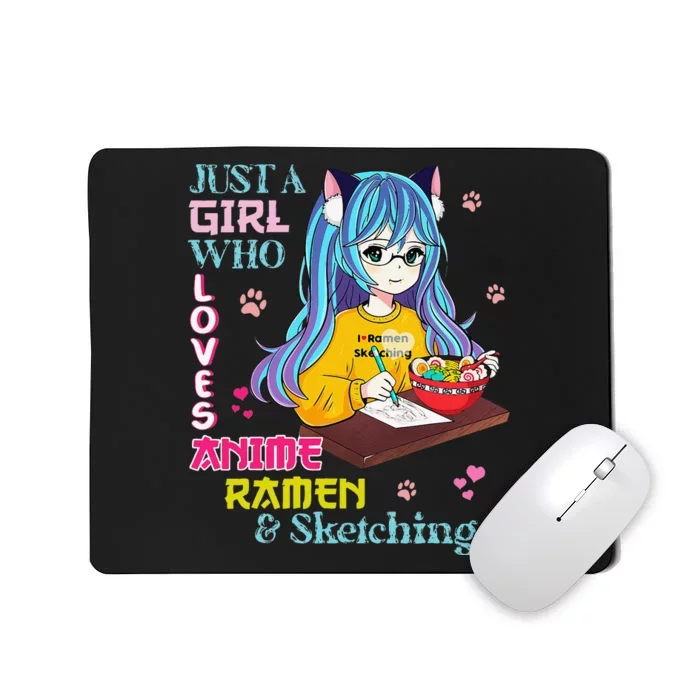 Just A  Who Loves Anime Ra And Sketching Mousepad