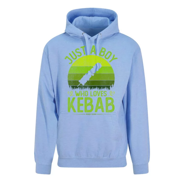 Just A Who Loves Kebab Vintage Kebab S Cool Gift Unisex Surf Hoodie