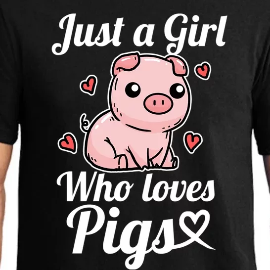 Just A Who Loves Pigs Cute Pig Costume Funny Gift Pajama Set