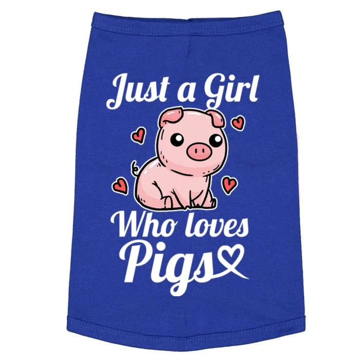 Just A Who Loves Pigs Cute Pig Costume Funny Gift Doggie Tank