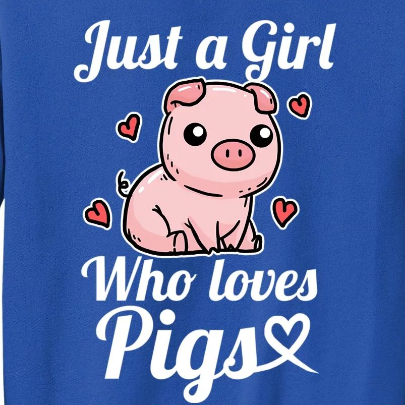 Just A Who Loves Pigs Cute Pig Costume Funny Gift Sweatshirt