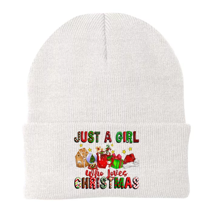 Just A Who Loves Christmas Coffee Drinking Lover Gifts Knit Cap Winter Beanie