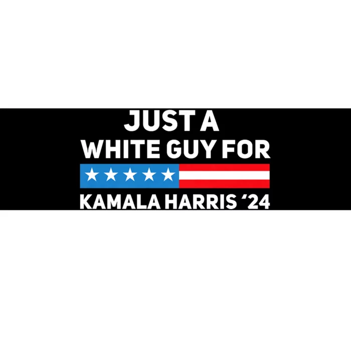 Just A White Guy For Kamala Harris 2024 President Election Bumper Sticker