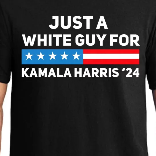 Just A White Guy For Kamala Harris 2024 President Election Pajama Set