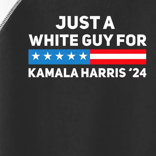 Just A White Guy For Kamala Harris 2024 President Election Toddler Fine Jersey T-Shirt