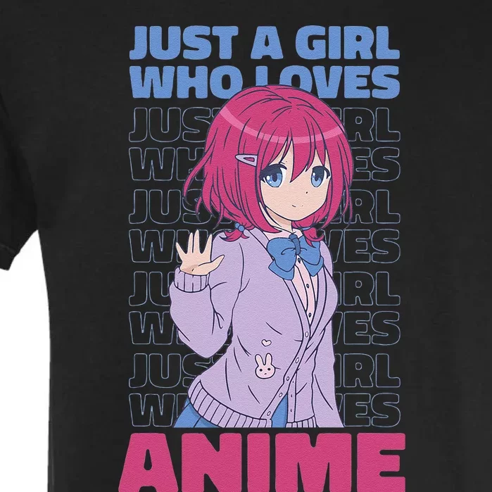 Just A  Who Loves Anime  Otaku Garment-Dyed Heavyweight T-Shirt