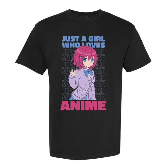 Just A  Who Loves Anime  Otaku Garment-Dyed Heavyweight T-Shirt