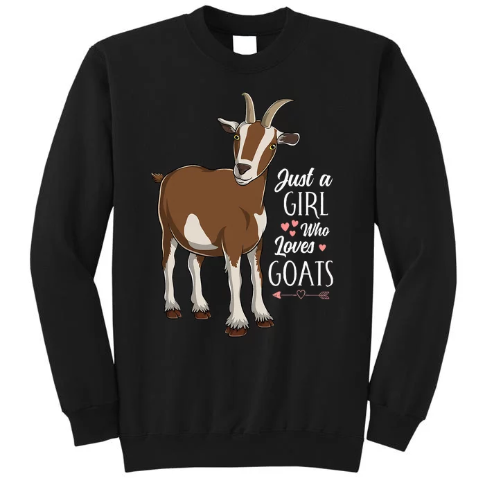 Just a Who Loves Goats Cute Farm Animal Sweatshirt