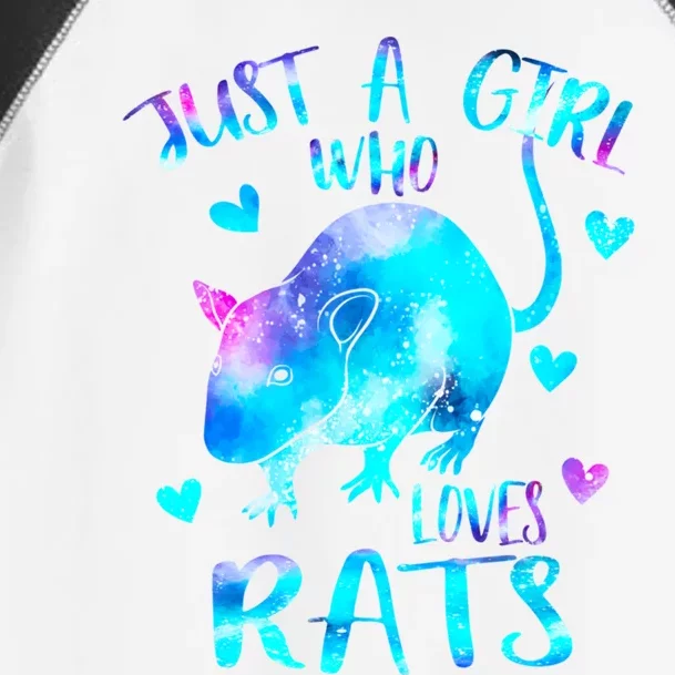 Just A Who Loves Rats Cute Rat Lover Galaxy Theme Gift Toddler Fine Jersey T-Shirt