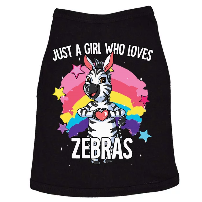 Just A Who Loves Zebras Zebra Doggie Tank