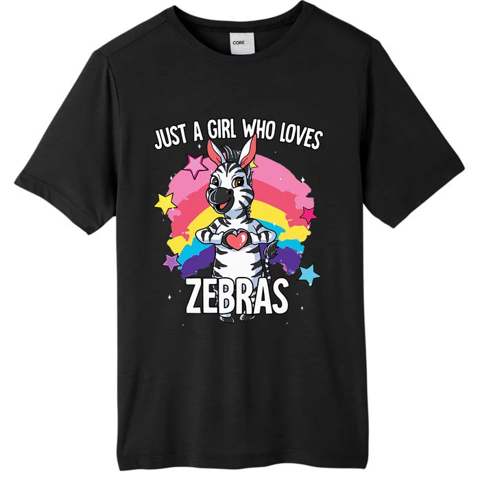 Just A Who Loves Zebras Zebra ChromaSoft Performance T-Shirt