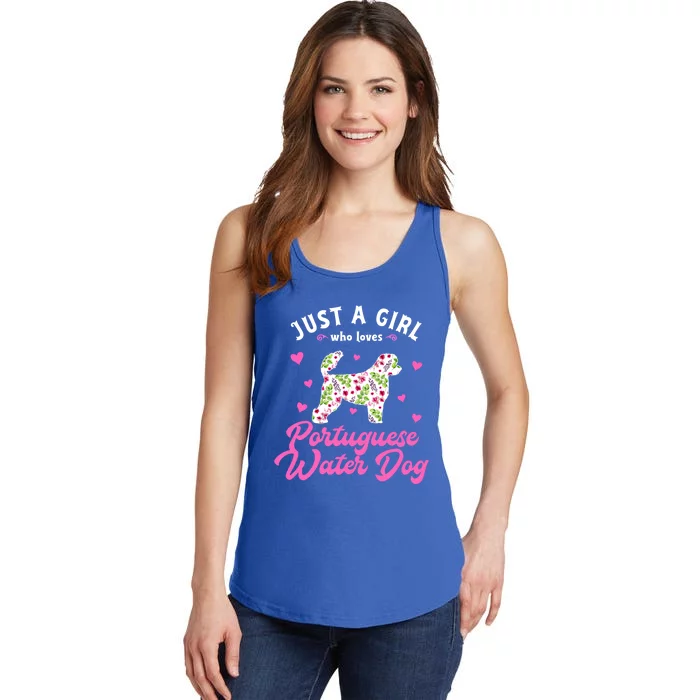 Just A Who Loves Portuguese Water Dog Funny Gift Ladies Essential Tank