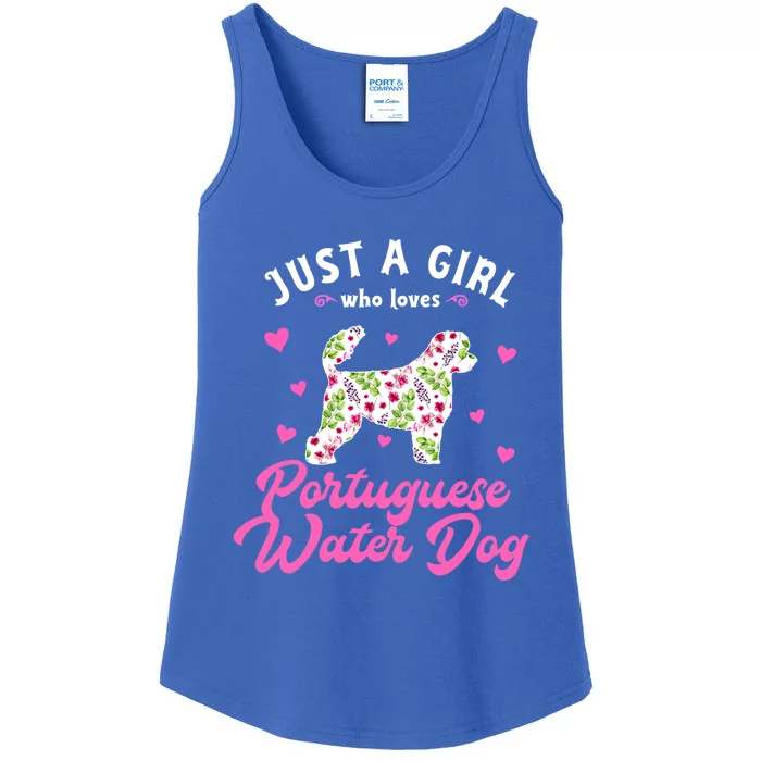 Just A Who Loves Portuguese Water Dog Funny Gift Ladies Essential Tank