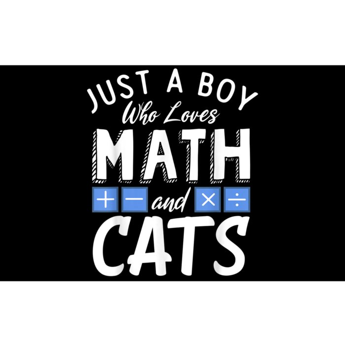 Just A Who Loves Math And Cats Funny Mathematics Bumper Sticker