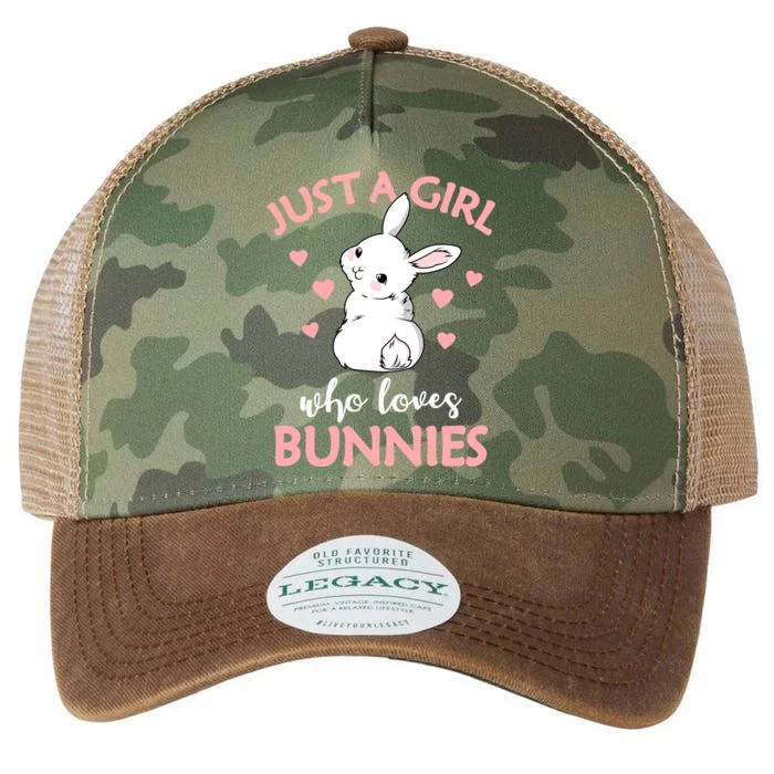 Just A Who Loves Bunnies Rabbit Gift Idea Gift Legacy Tie Dye Trucker Hat