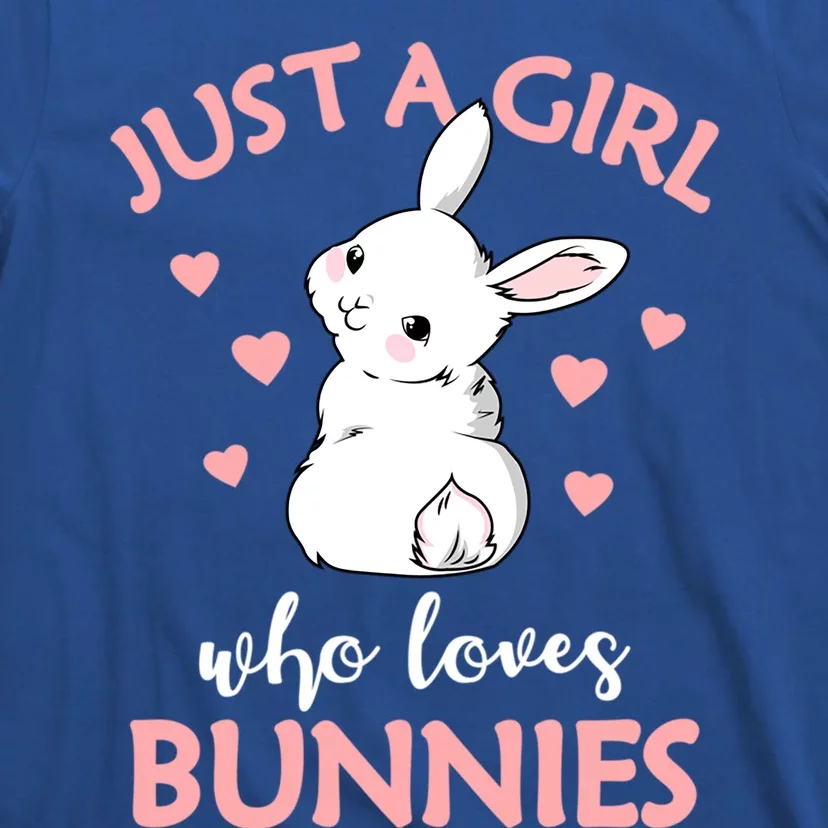 Just A Who Loves Bunnies Rabbit Gift Idea Gift T-Shirt