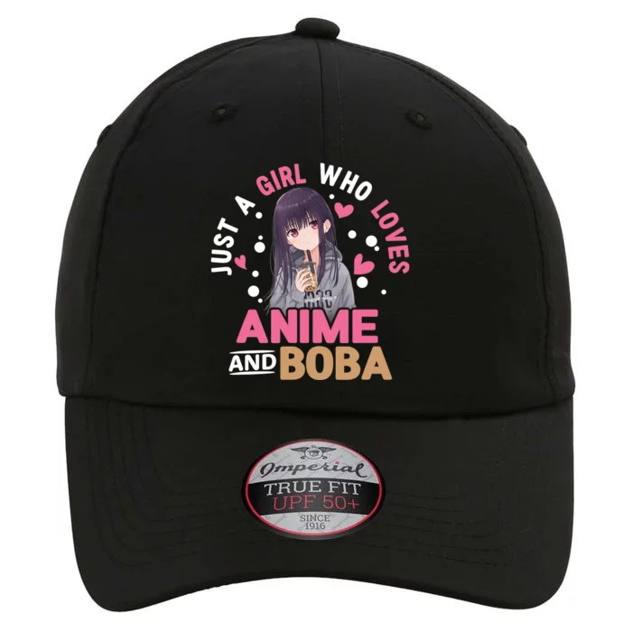 Just A Who Loves Anime And Boba Tea Anime Merch The Original Performance Cap