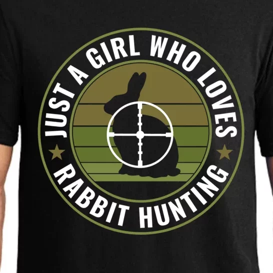 Just A Who Loves Rabbit Hunting Rabbit Hunter Cool Gift Pajama Set