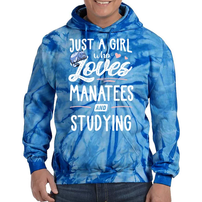 Just A Who Loves Atees And Studying Gift Funny Gift Tie Dye Hoodie