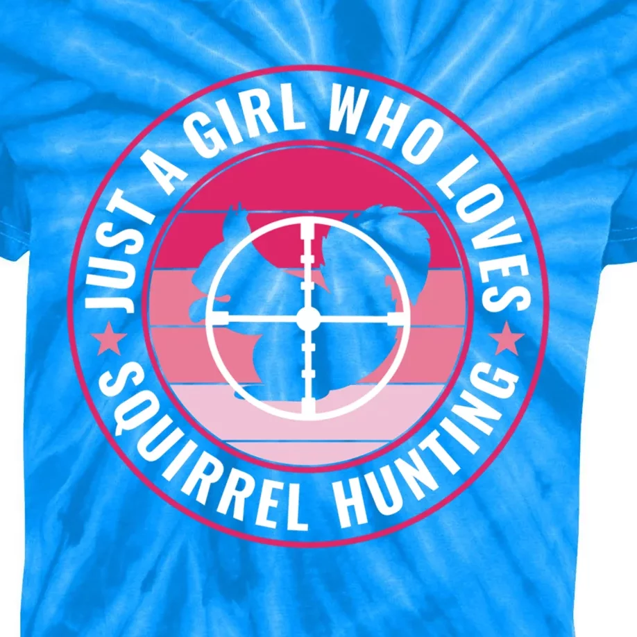 Just A Who Loves Squirrel Hunting Squirrel Hunter Meaningful Gift Kids Tie-Dye T-Shirt