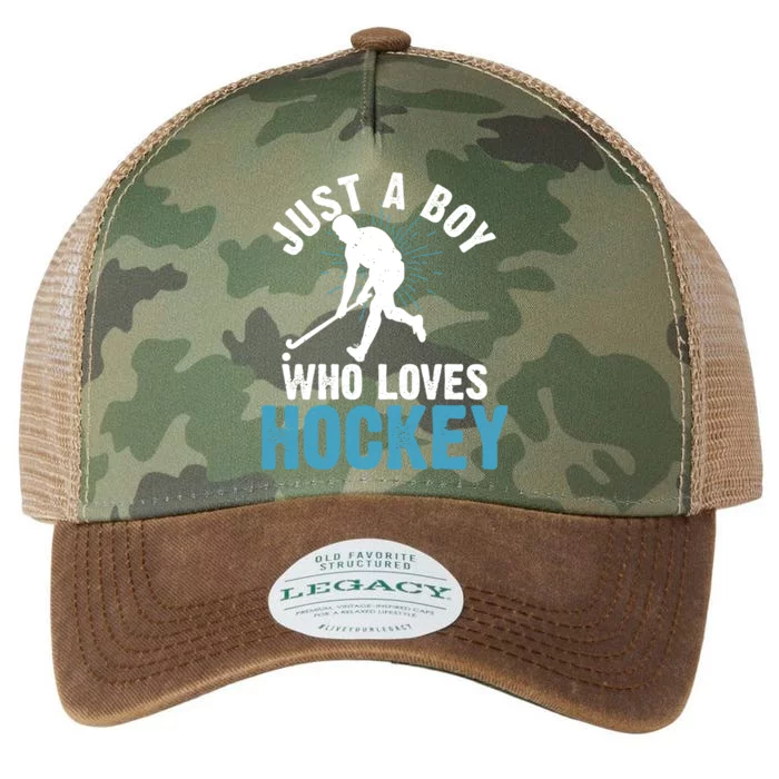 Just A Who Loves Hockey Vintage Hockey Love Cool Gift Legacy Tie Dye Trucker Hat