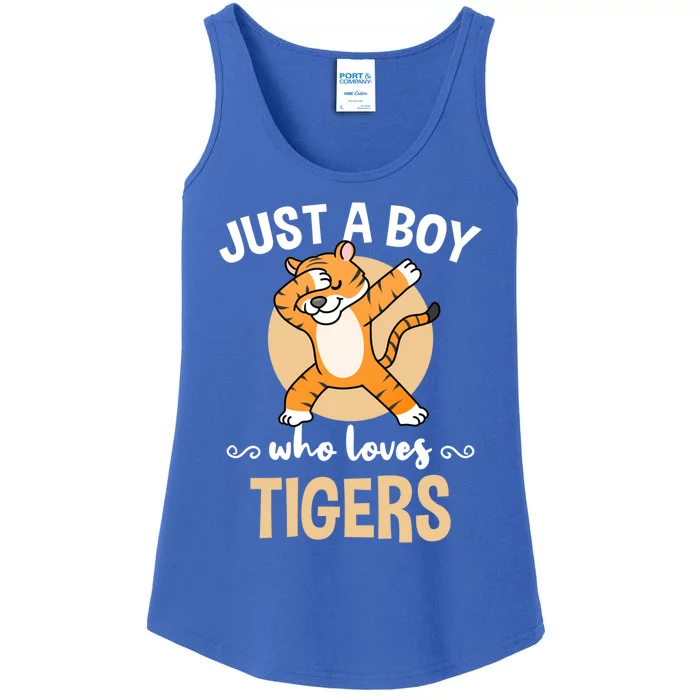 Just A Who Loves Tigers African Animal Gift Ladies Essential Tank