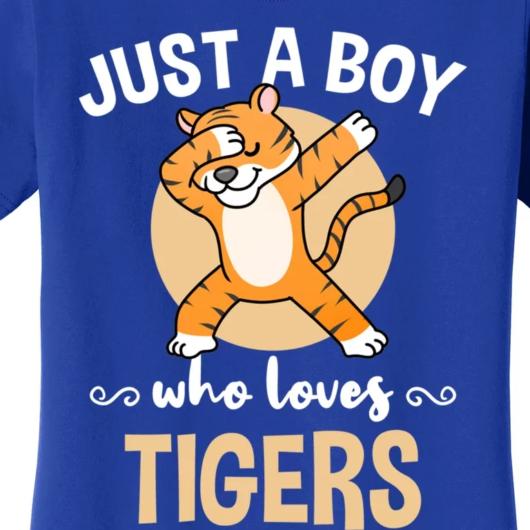 Just A Who Loves Tigers African Animal Gift Women's T-Shirt