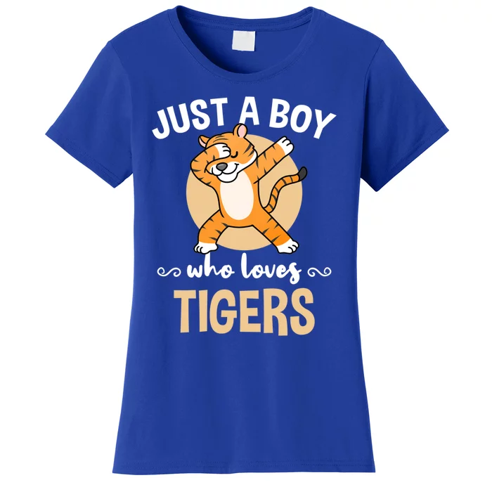 Just A Who Loves Tigers African Animal Gift Women's T-Shirt