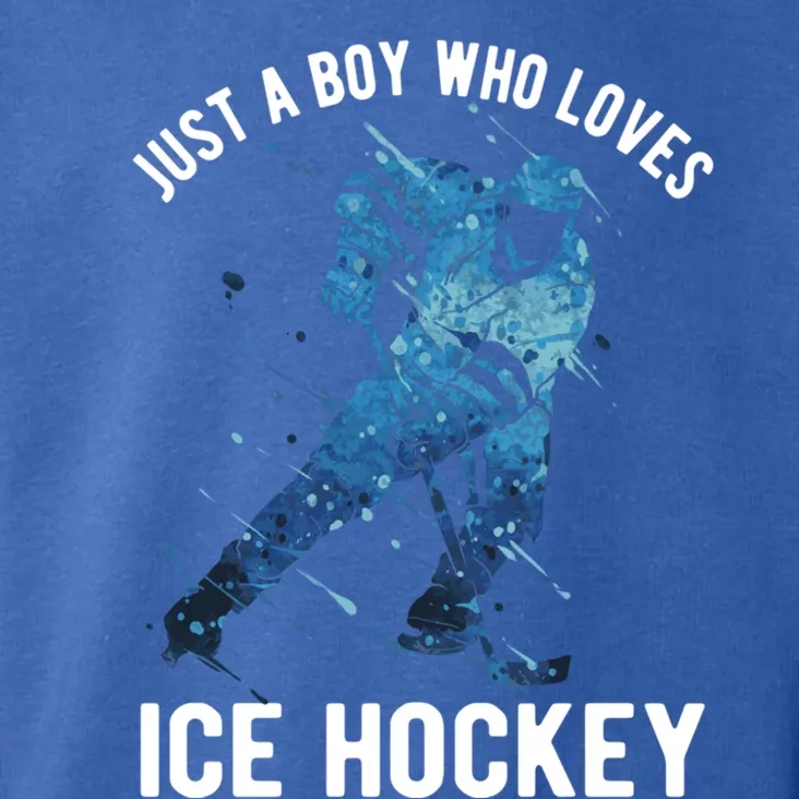 Just A Who Loves Ice Hockey Great Gift Toddler Hoodie