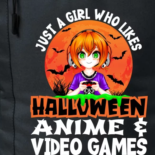 Just A Who Likes Halloween Anime And Video Games Funny Gift Daily Commute Backpack