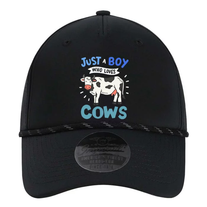 Just a  Who Loves Cows Funny Cows Lover Gift Performance The Dyno Cap