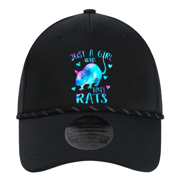 Just A Who Loves Rats Cute Rat Lover Galaxy Theme Meaningful Gift Performance The Dyno Cap