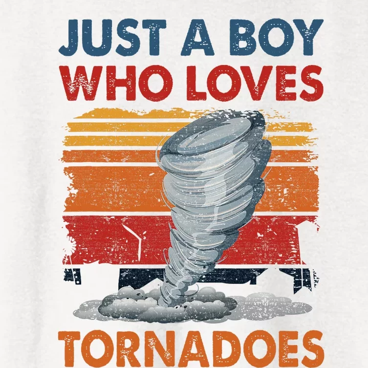 Just A Who Loves Tornado Women's Crop Top Tee