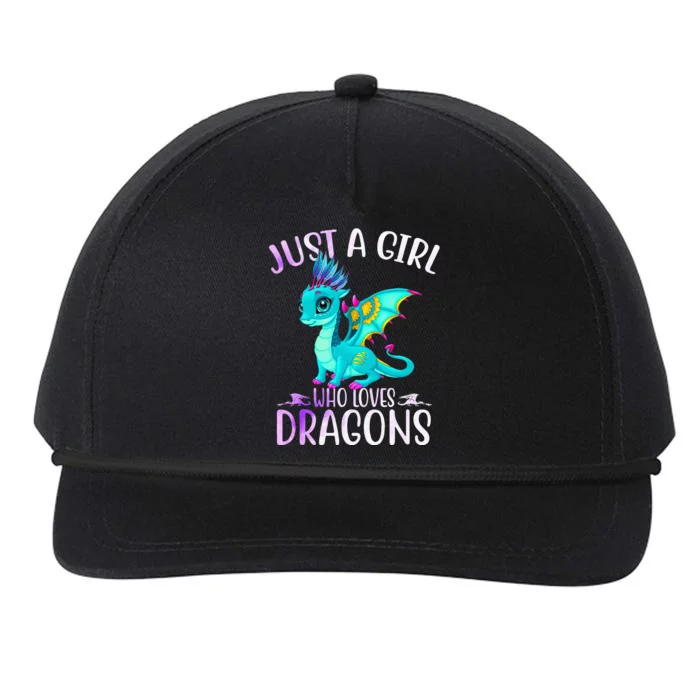 Just A Who Loves Dragons Dragon Lovers Gift Snapback Five-Panel Rope Hat