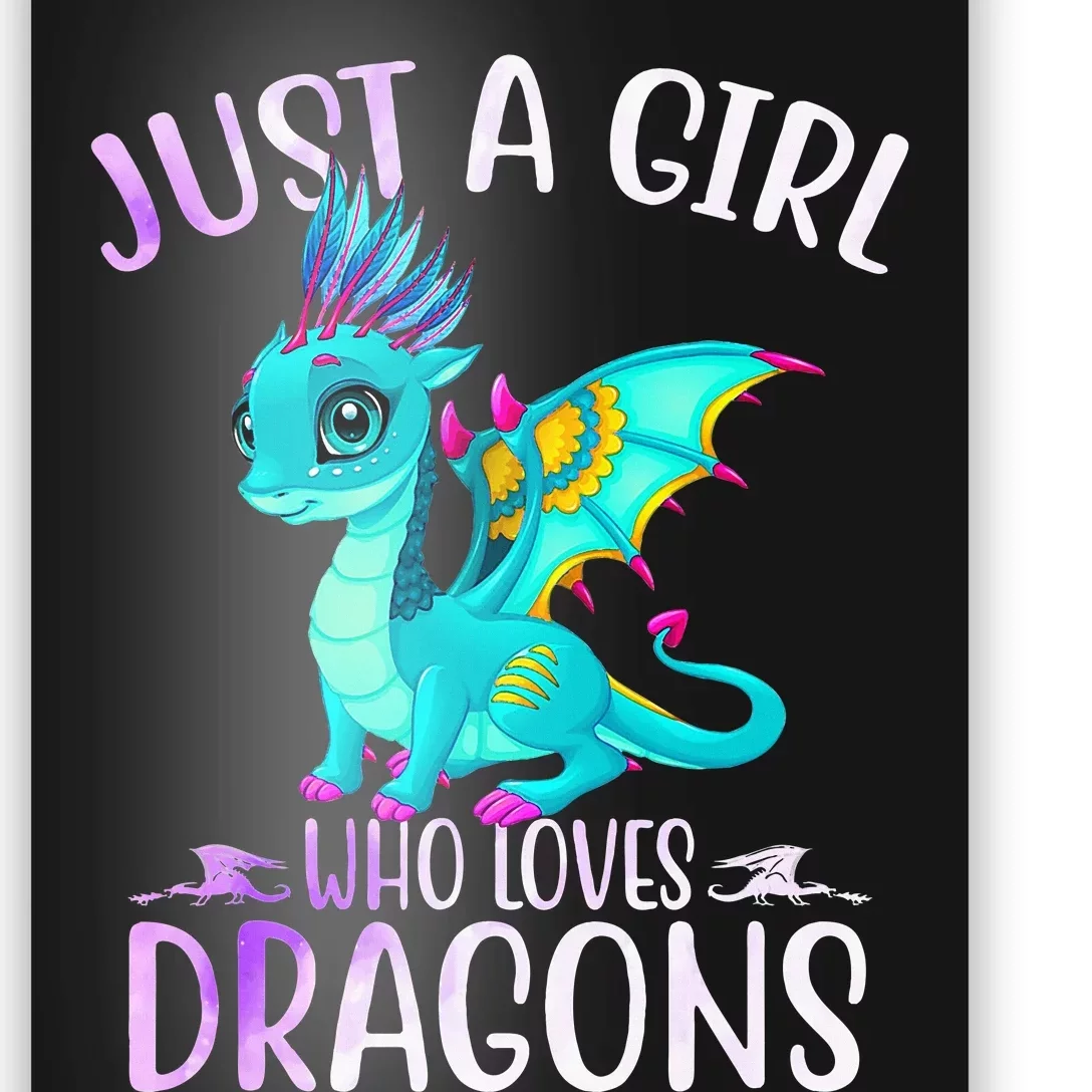 Just A Who Loves Dragons Dragon Lovers Gift Poster