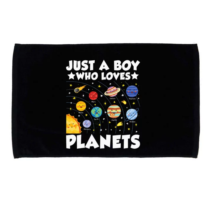 Just A Who Loves Planets Solar System Space Science Geek Microfiber Hand Towel