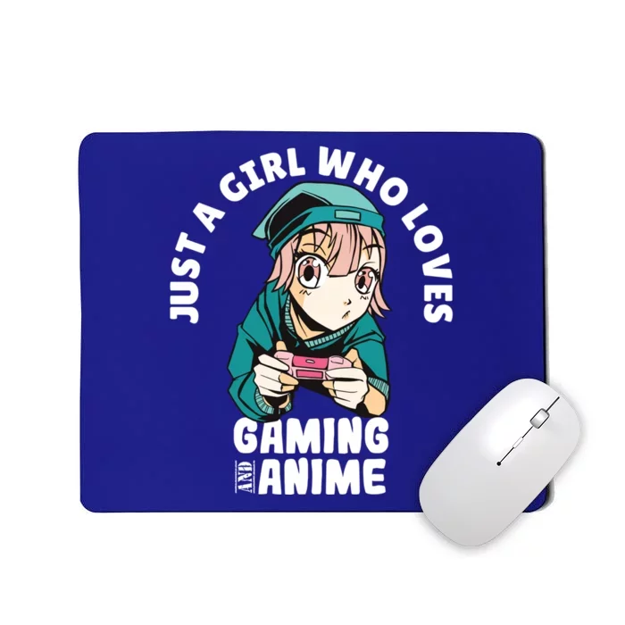 Just A Who Loves Anime And Gaming Gamer Anime Merch Gift Mousepad