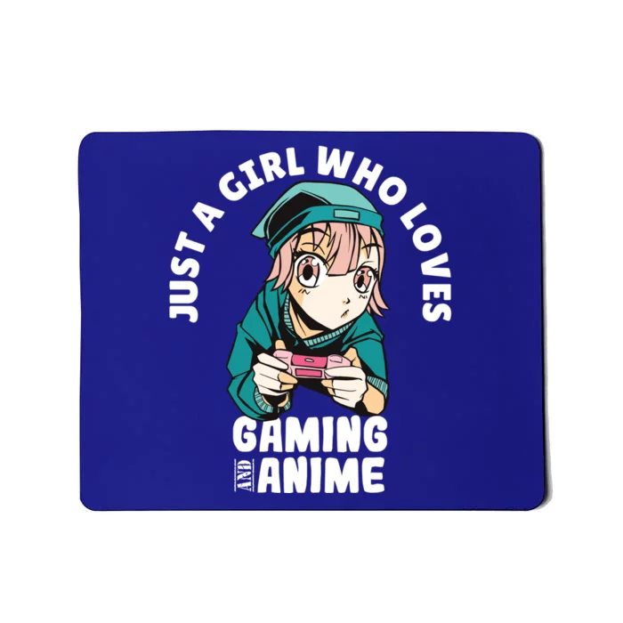 Just A Who Loves Anime And Gaming Gamer Anime Merch Gift Mousepad