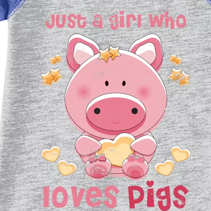 Just A Who Loves Pig Cute Gift Infant Baby Jersey Bodysuit