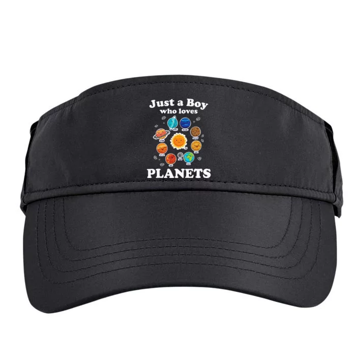 Just A Who Loves Planets Solar System Space Science Adult Drive Performance Visor