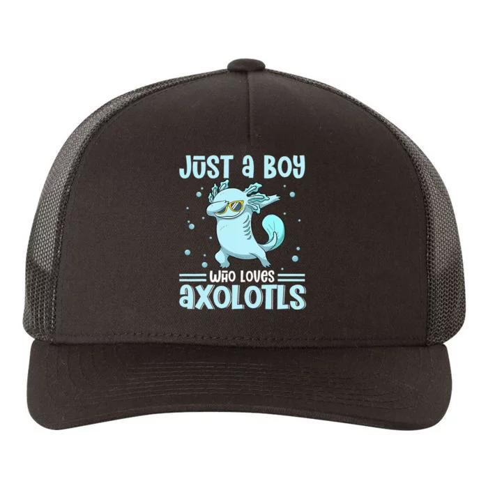 Just a  Who Loves Axolotls Yupoong Adult 5-Panel Trucker Hat