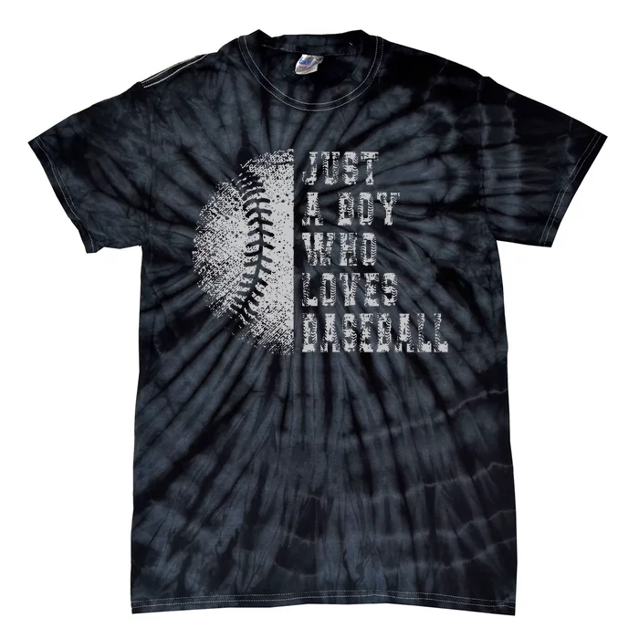 Just A Who Loves Baseball Sport Fanny Vintage Ball Tie-Dye T-Shirt