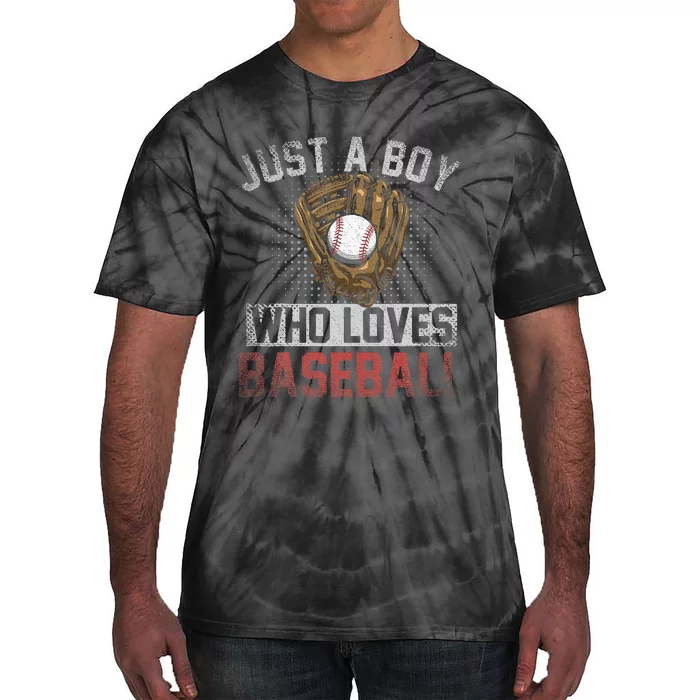 Just A  Who Loves Baseball Tie-Dye T-Shirt