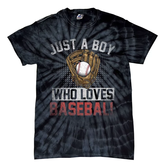 Just A  Who Loves Baseball Tie-Dye T-Shirt