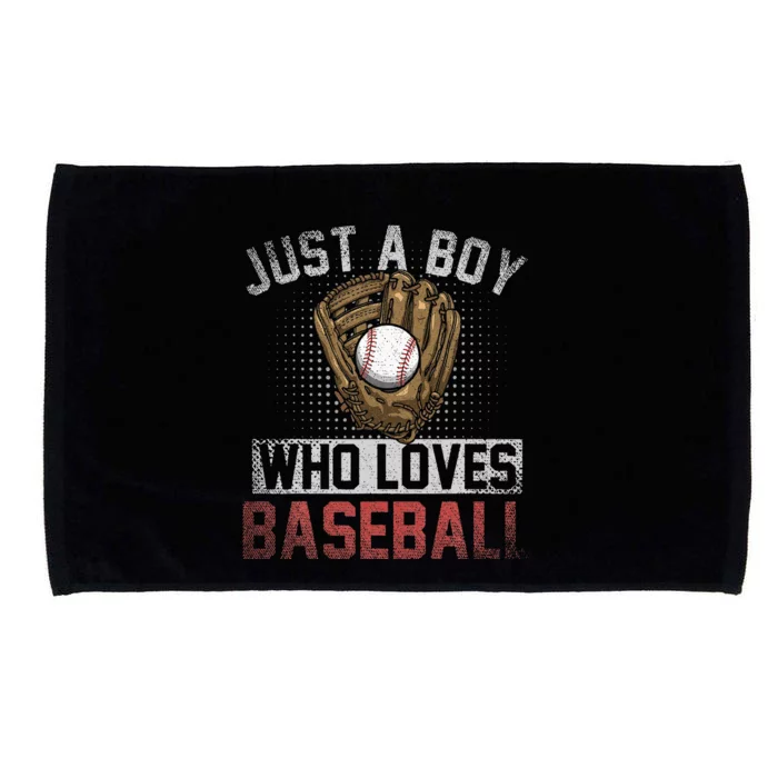 Just A  Who Loves Baseball Microfiber Hand Towel