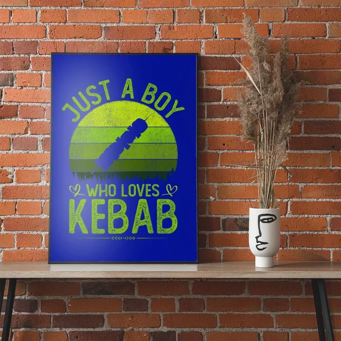 Just A Who Loves Kebab Vintage Kebab S Gift Poster