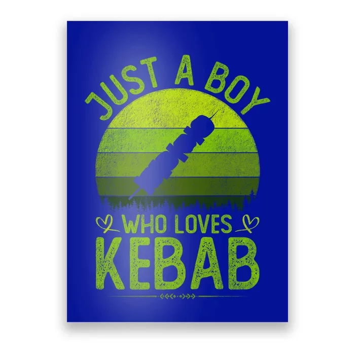 Just A Who Loves Kebab Vintage Kebab S Gift Poster